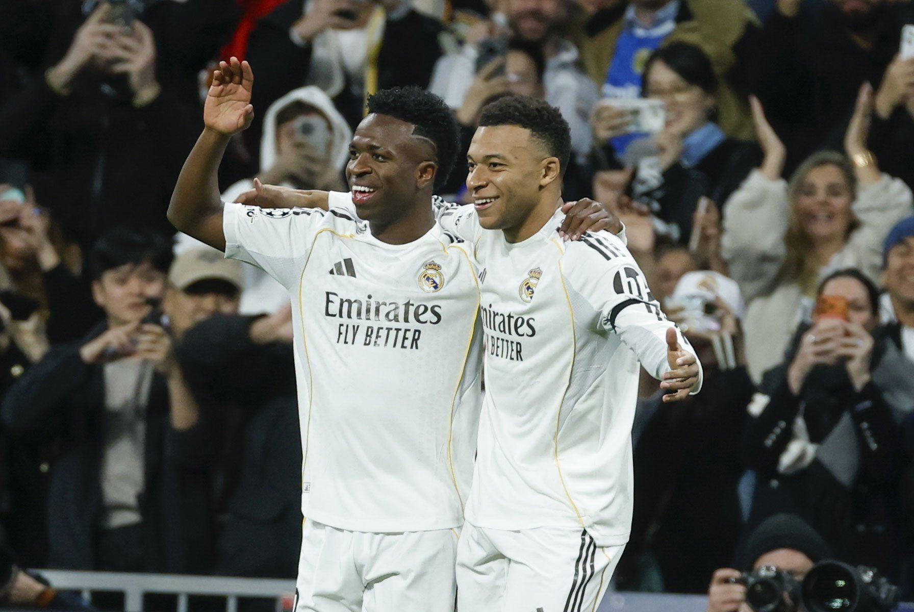 Real Madrid domina al Mónaco con goleada y Vinícius Jr. recupera confianza en el Bernabéu
