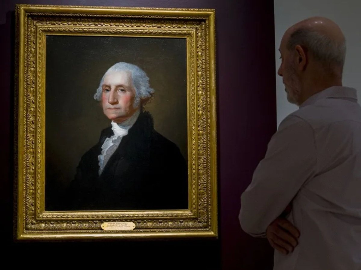 Retrato de George Washington que inspiró el dólar se vende en subasta por 2.8 millones de dólares