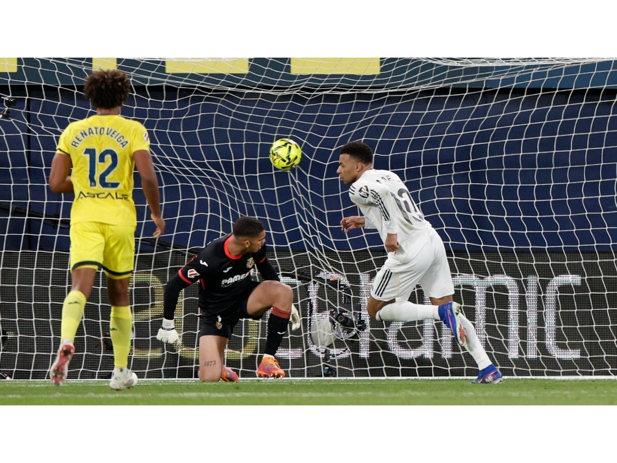 Mbappé guía al Real Madrid a una victoria clave ante Villarreal y refuerza su liderato en LaLiga