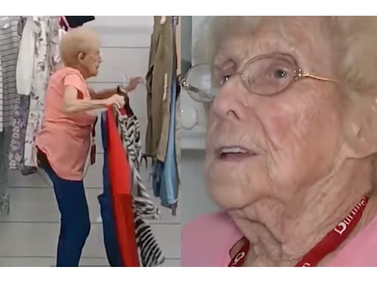 Mujer de 92 años en Florida trabaja por insuficiencia de su pensión y recibe apoyo masivo