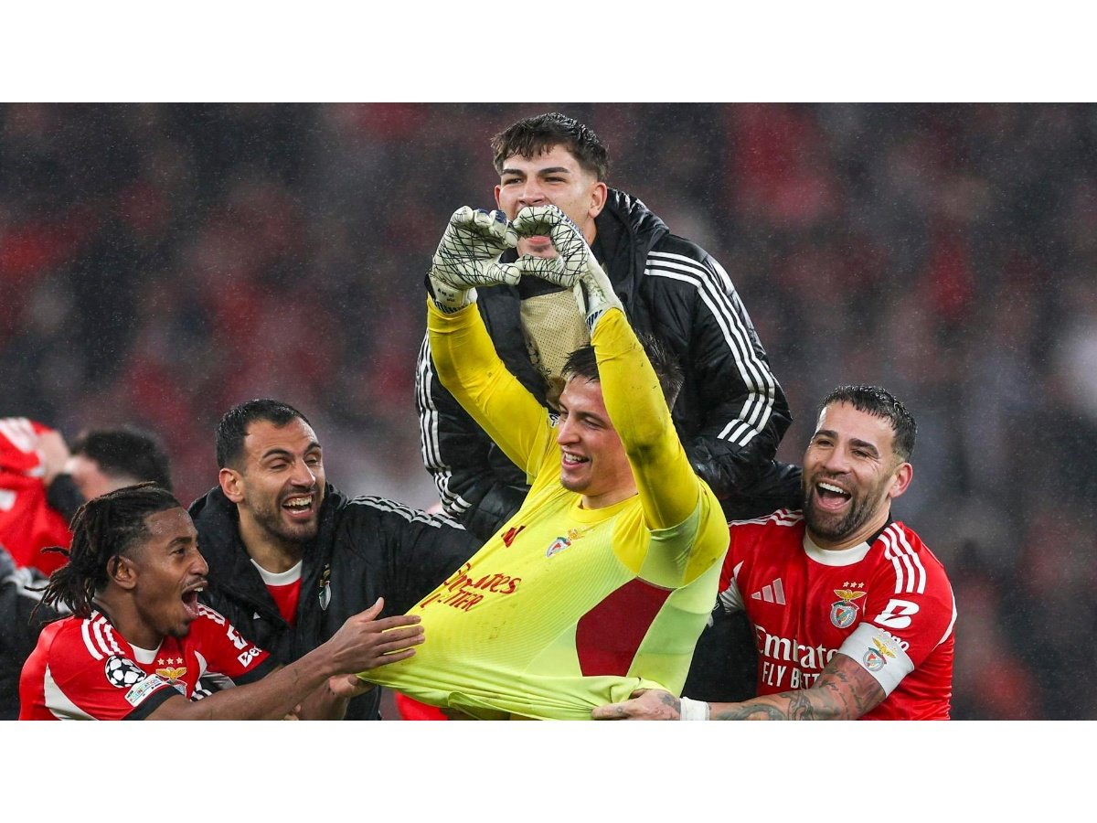 Benfica sorprende al Real Madrid con gol agónico de su portero y avanza en Champions League
