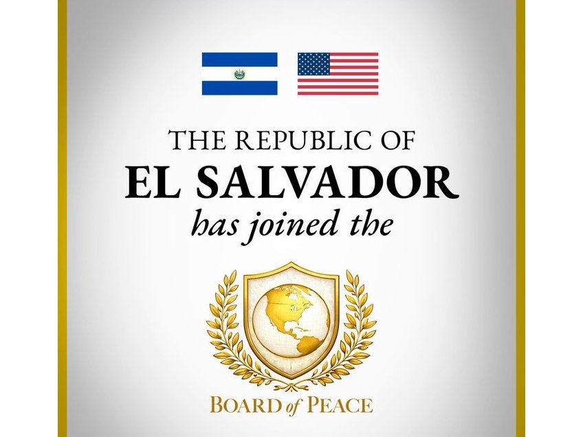 El Salvador se integra como miembro fundador de la Junta de la Paz impulsada por Donald Trump