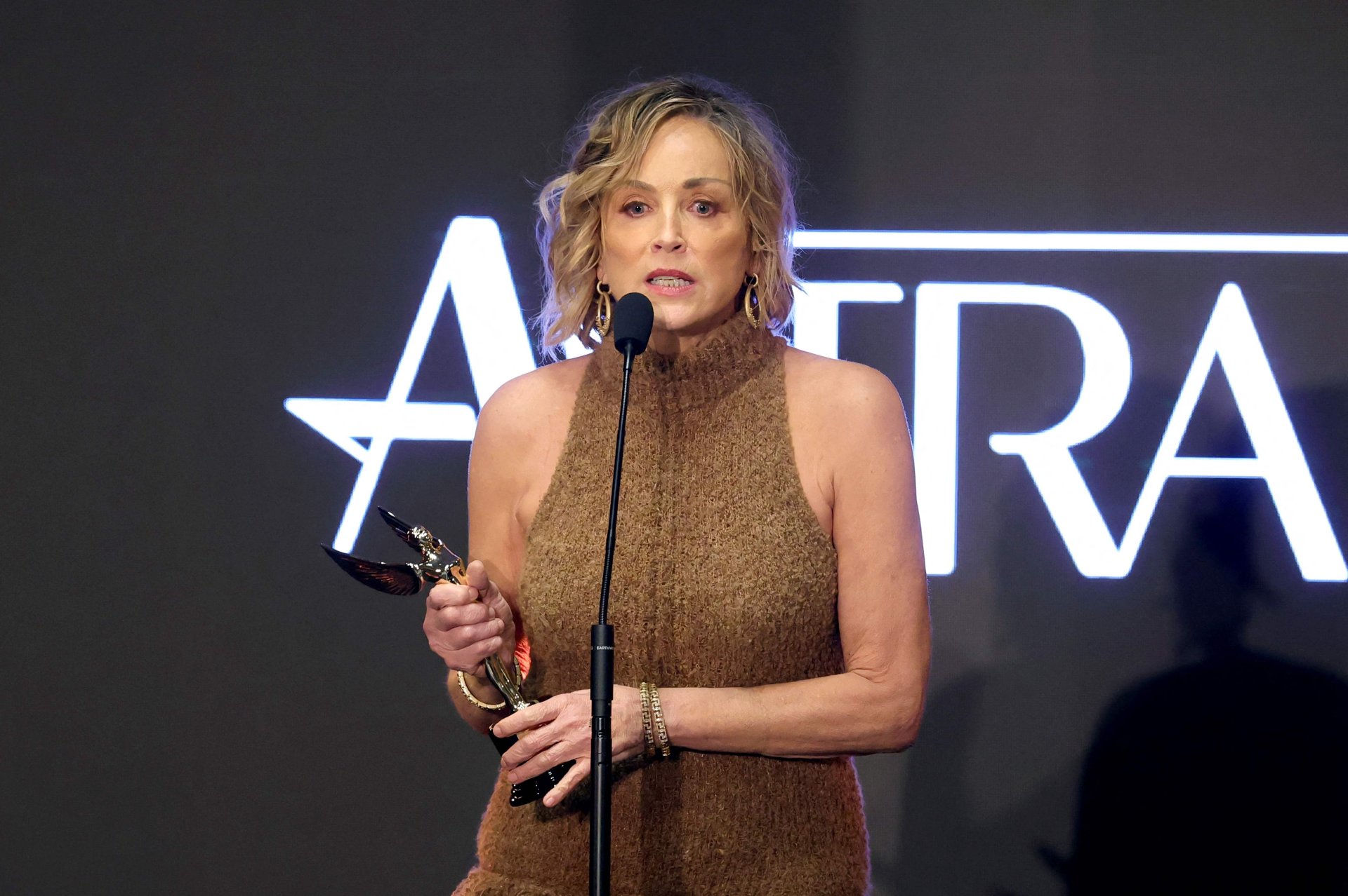 Sharon Stone revela la inspiración espiritual detrás de su obra pictórica