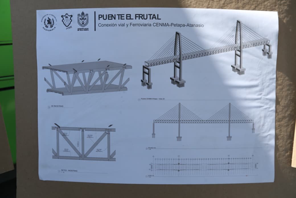 Alcaldes detallan avances del puente El Frutal y resaltan prioridad del Metro Riel para movilidad en Guatemala