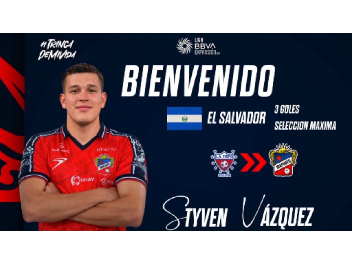 Styven Vásquez inicia nueva etapa profesional con Irapuato en la Liga de Expansión MX