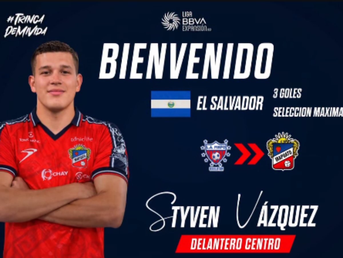 Styven Vásquez inicia nueva etapa en México con Irapuato tras coronarse campeón en El Salvador