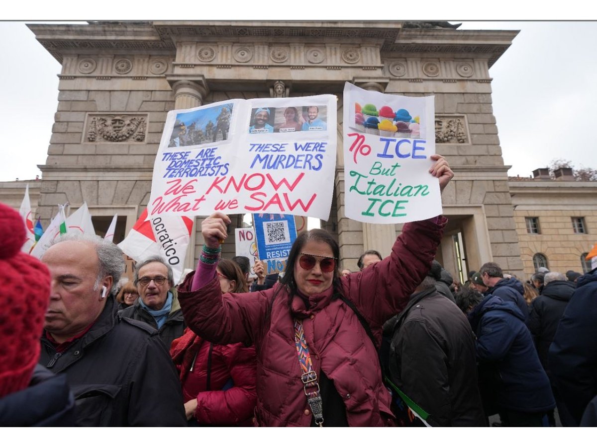 Miles protestan en Milán contra la presencia de ICE en los Juegos Olímpicos de Invierno 2026