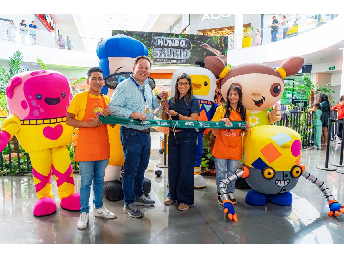Mundo Saurio: nueva experiencia educativa en Plaza Mundo Usulután para fortalecer la educación en oriente