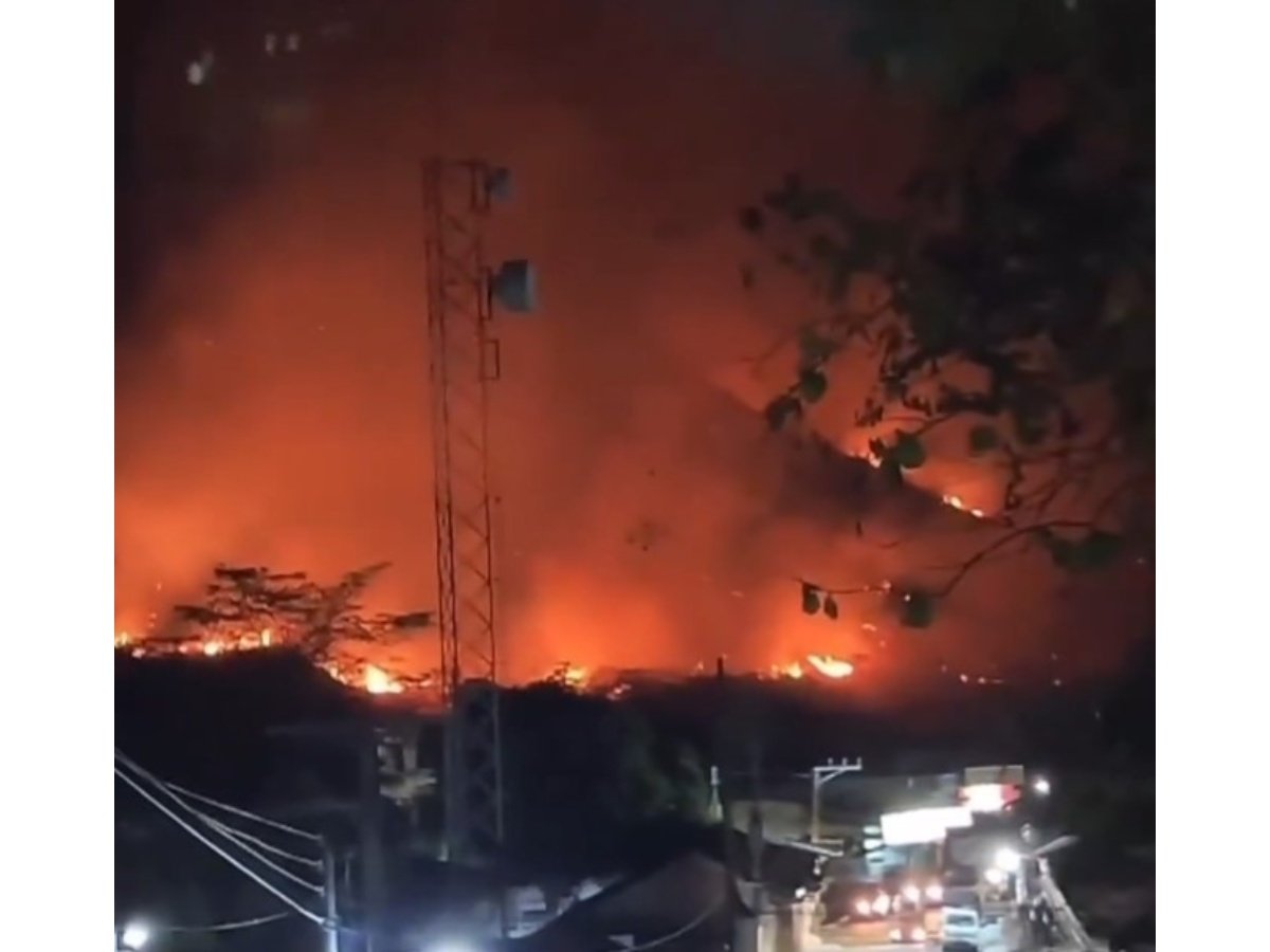 Incendio de gran magnitud afecta cerro en Anamorós, La Unión: autoridades atienden la emergencia