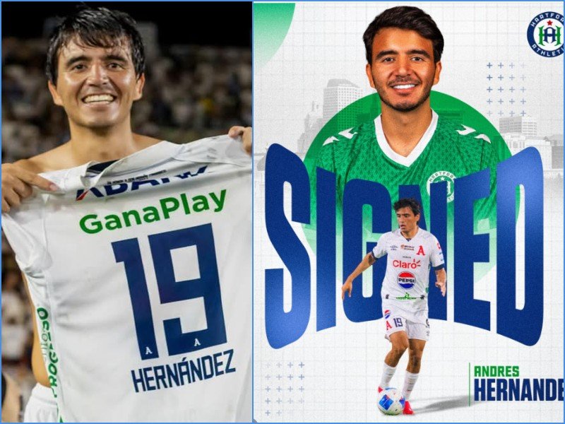 Andrés Hernández ficha por Hartford Athletic y refuerza la presencia salvadoreña en la USL de EE. UU.