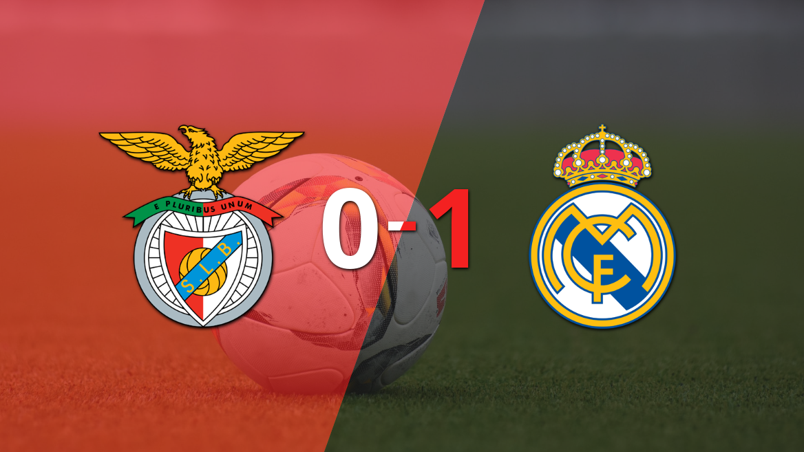 Real Madrid se impone 1-0 a Benfica en la ida de la llave 3 de la Champions League