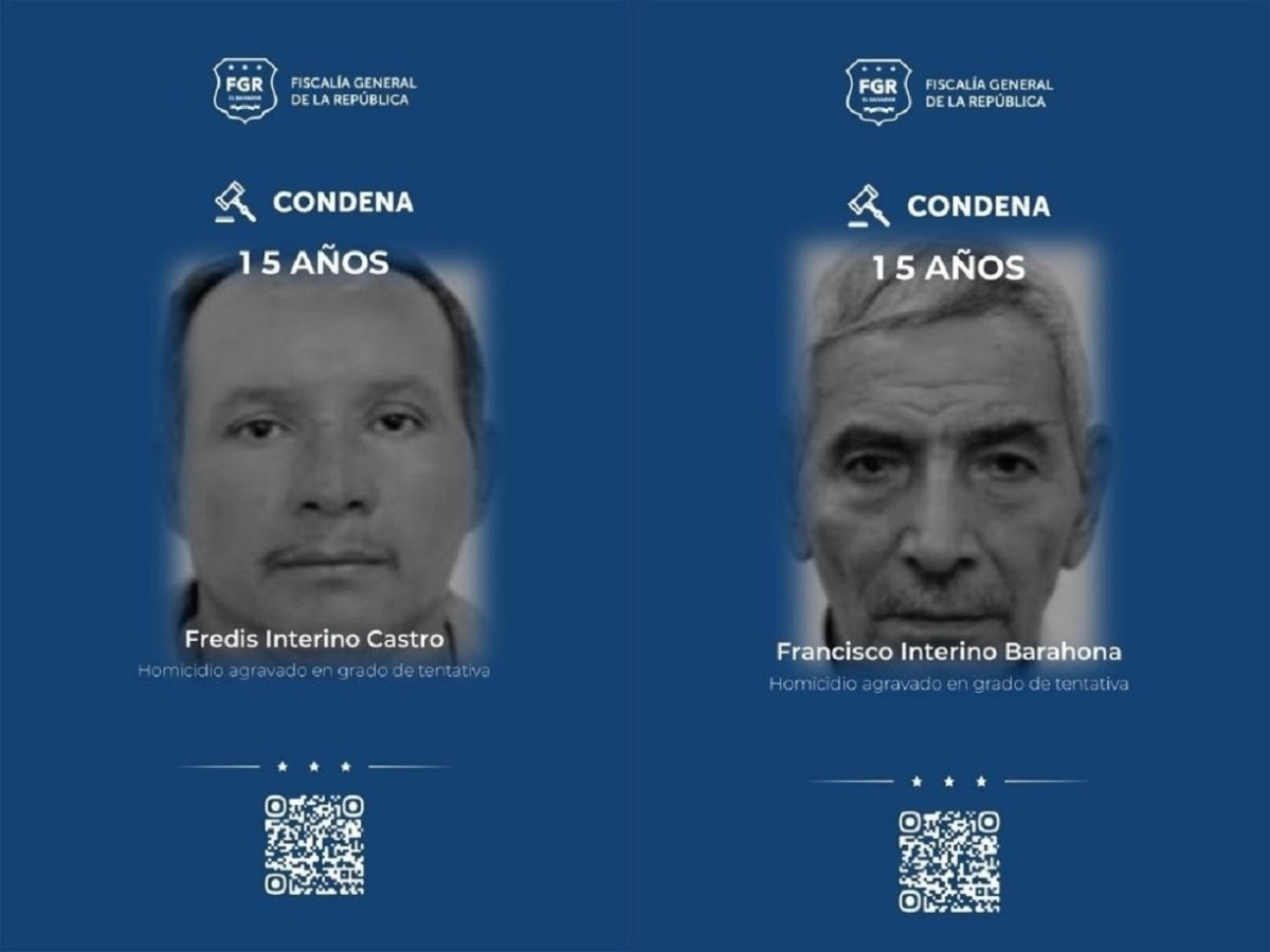 Condenan a 15 años de prisión a dos hombres por intento de homicidio en La Unión