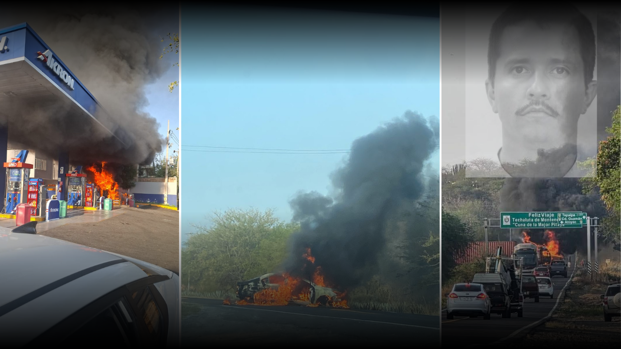 Caos y violencia en México tras muerte de Nemesio “El Mencho” con bloqueos e incendios en carreteras