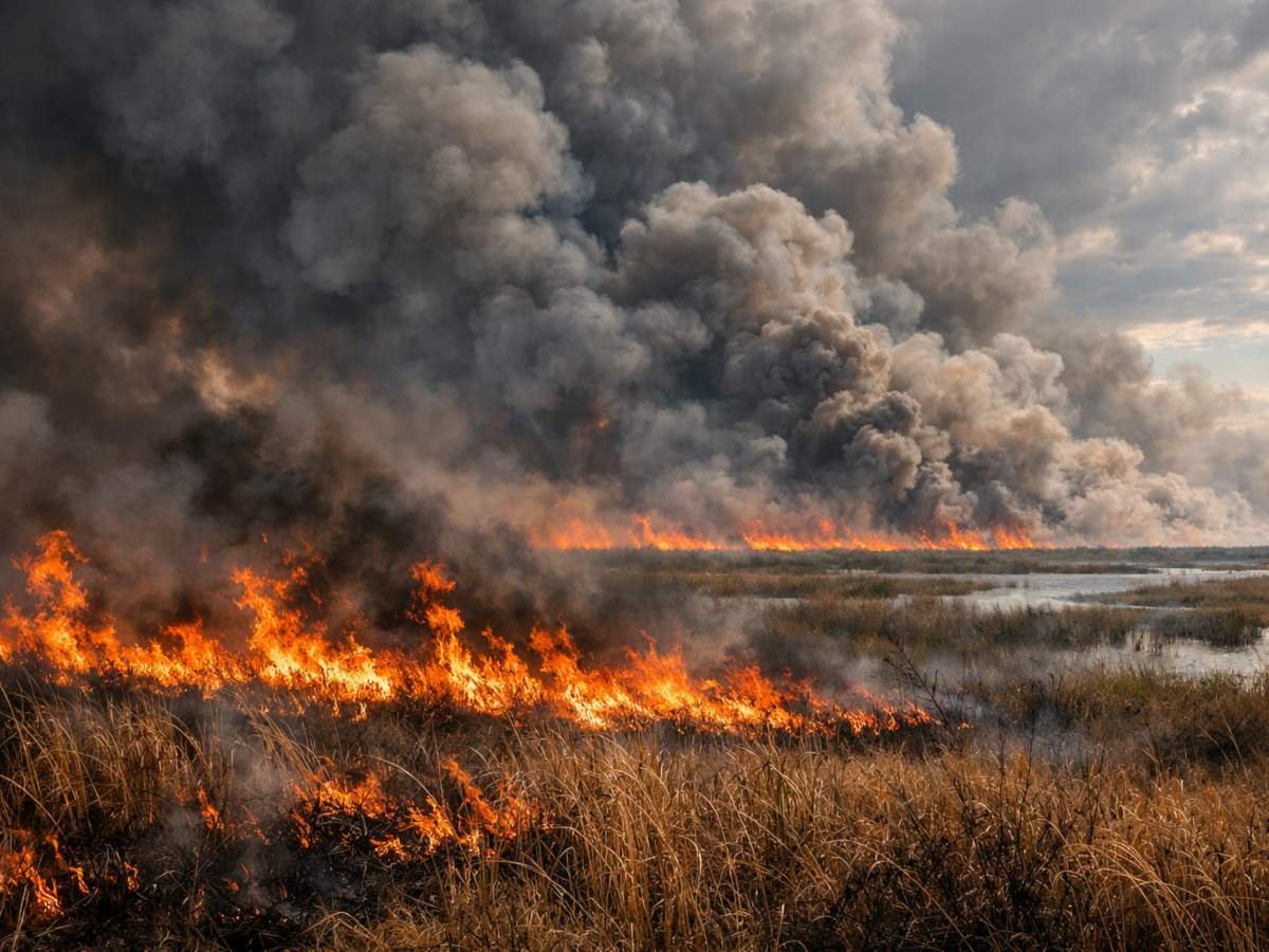 Incendio forestal en Florida arrasa más de 10,000 hectáreas y sigue fuera de control