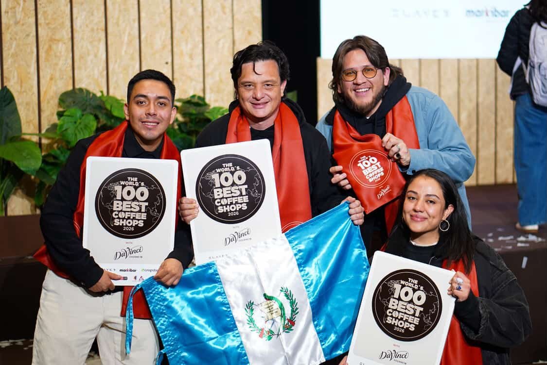 Cuatro cafeterías guatemaltecas destacan en el Top 100 mundial de café de especialidad 2026