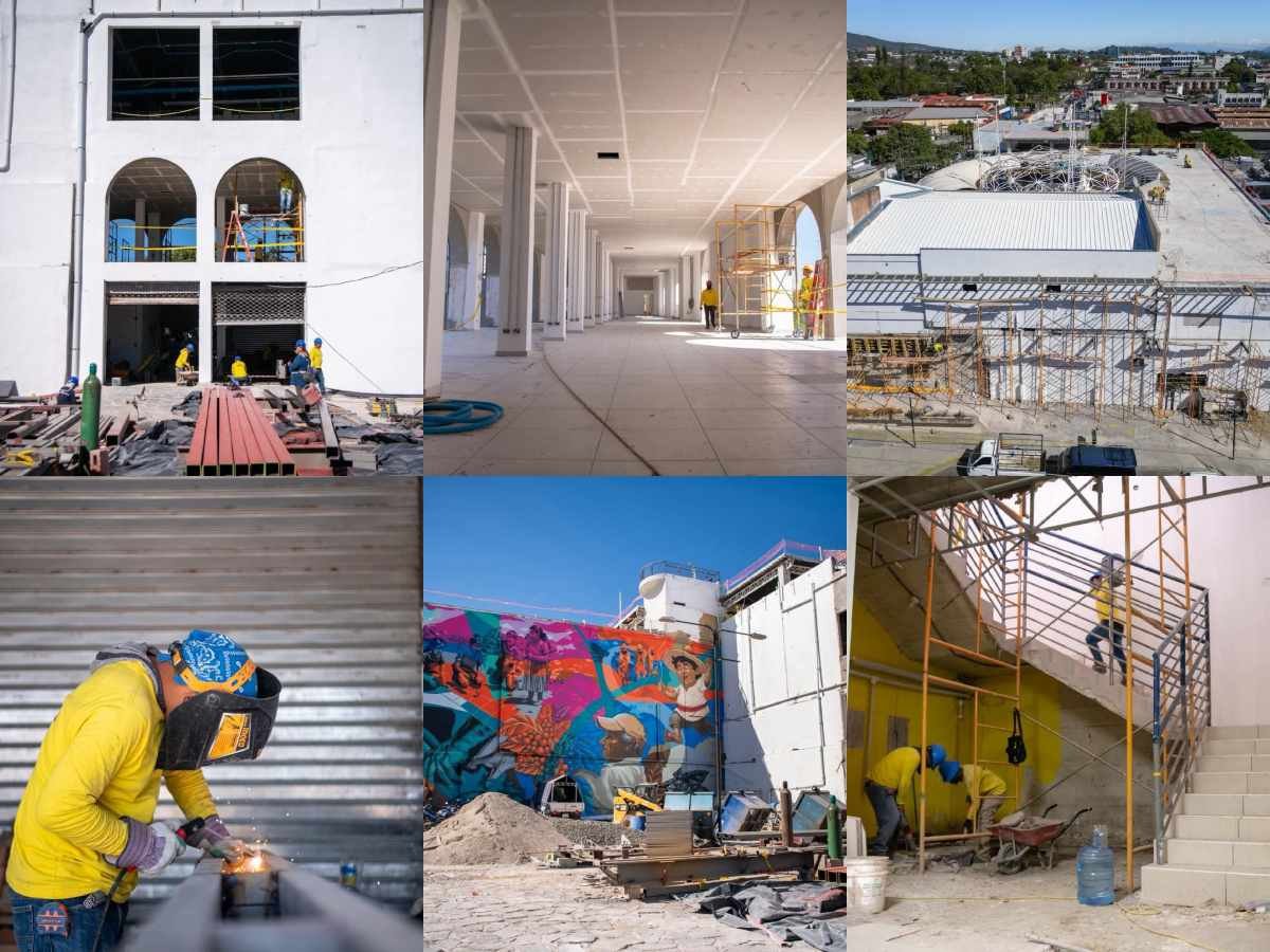 Mercado Cuscatlán mantiene su actividad comercial mientras avanzan obras de modernización