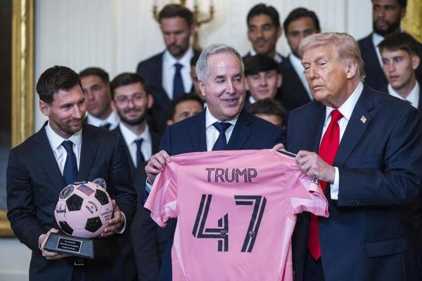 Donald Trump recibe al Inter Miami y destaca a Lionel Messi sobre Pelé en la Casa Blanca
