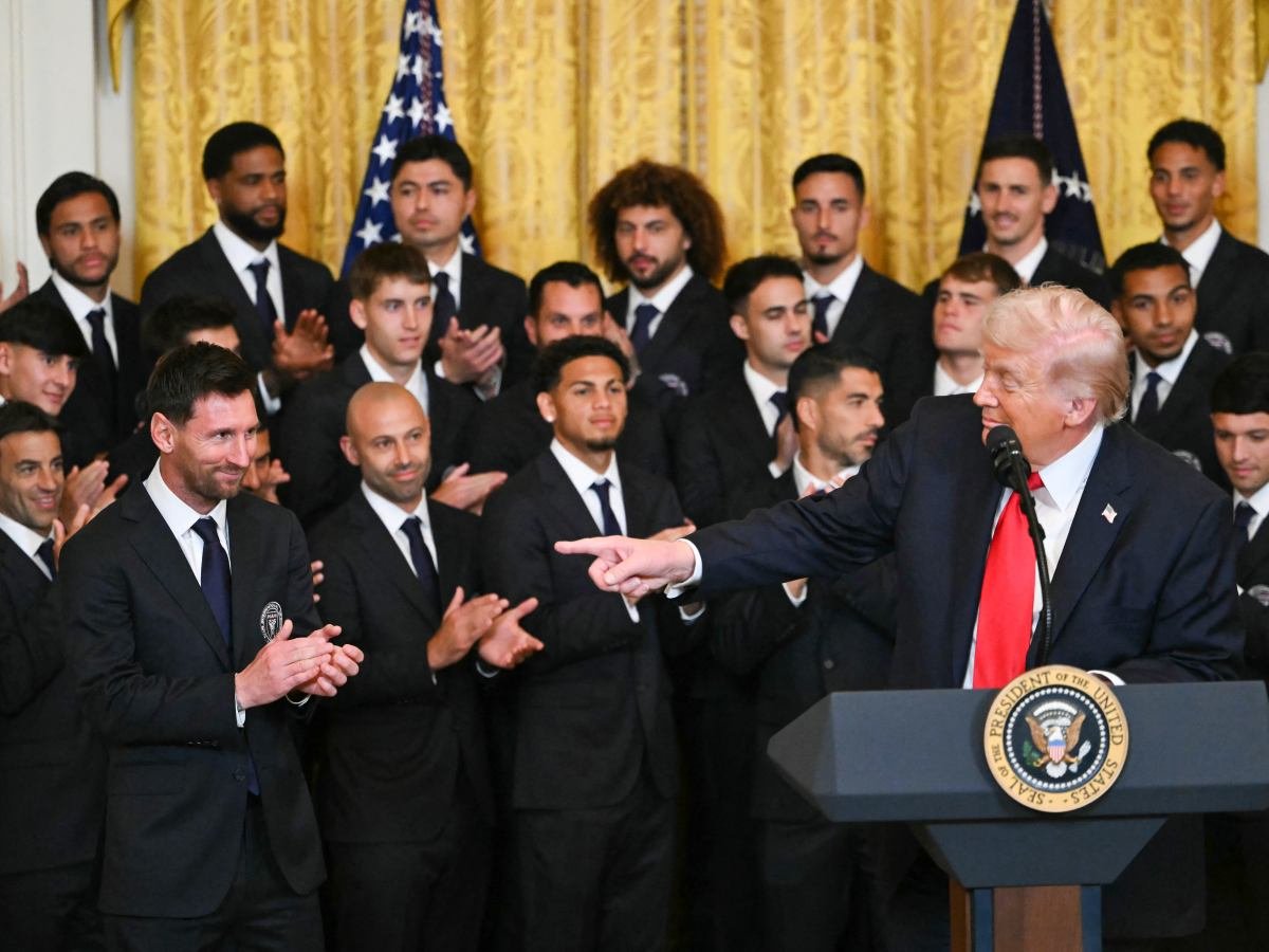 Lionel Messi es recibido en la Casa Blanca por Donald Trump tras título del Inter Miami