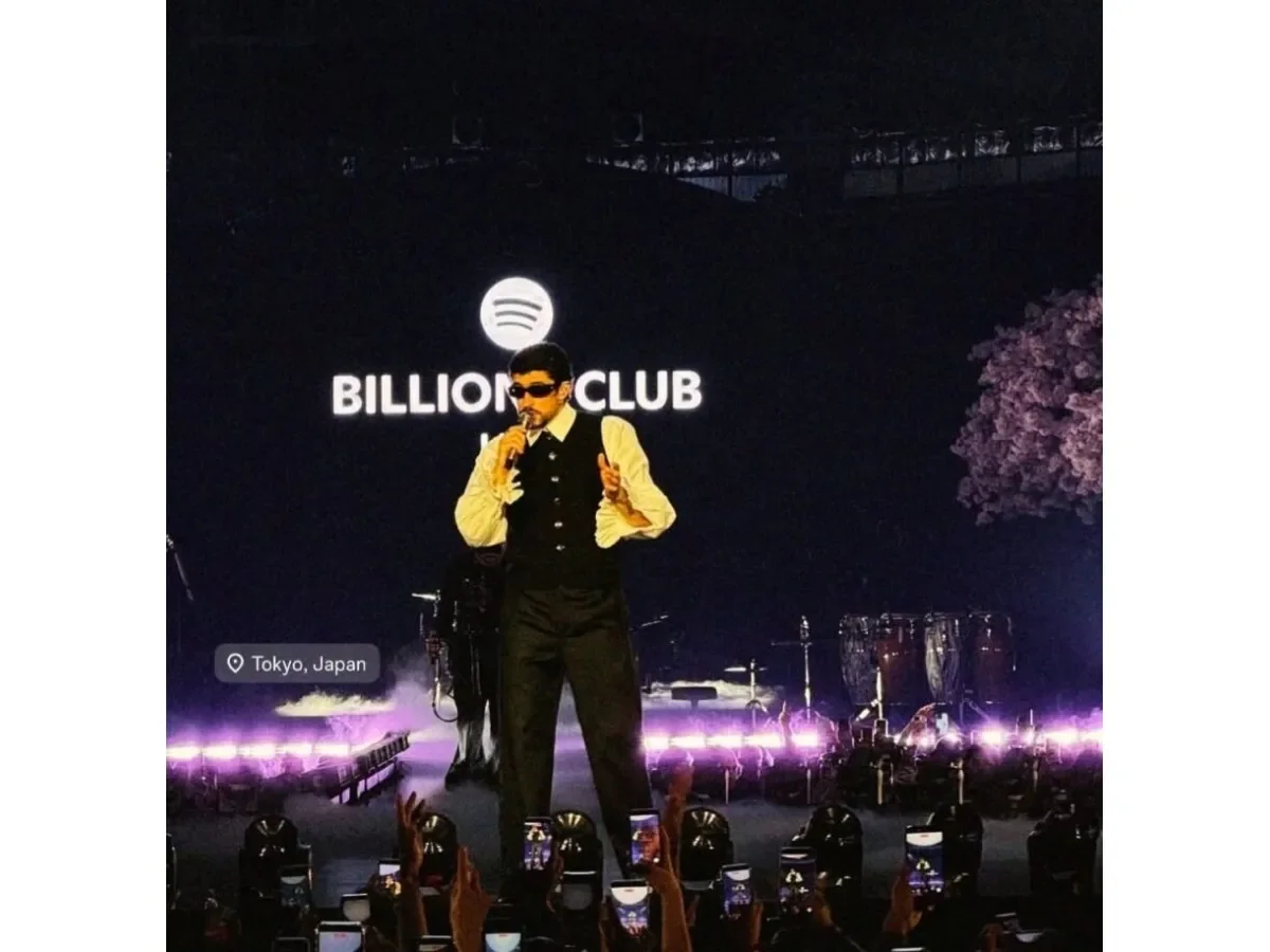 Bad Bunny conquista Japón con éxito rotundo en el Spotify Billions Club Live