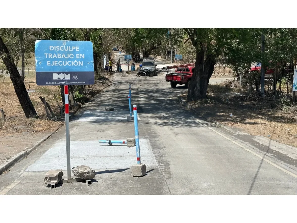 DOM realiza segunda intervención vial en Concepción Batres, Usulután, para reparar calle clave