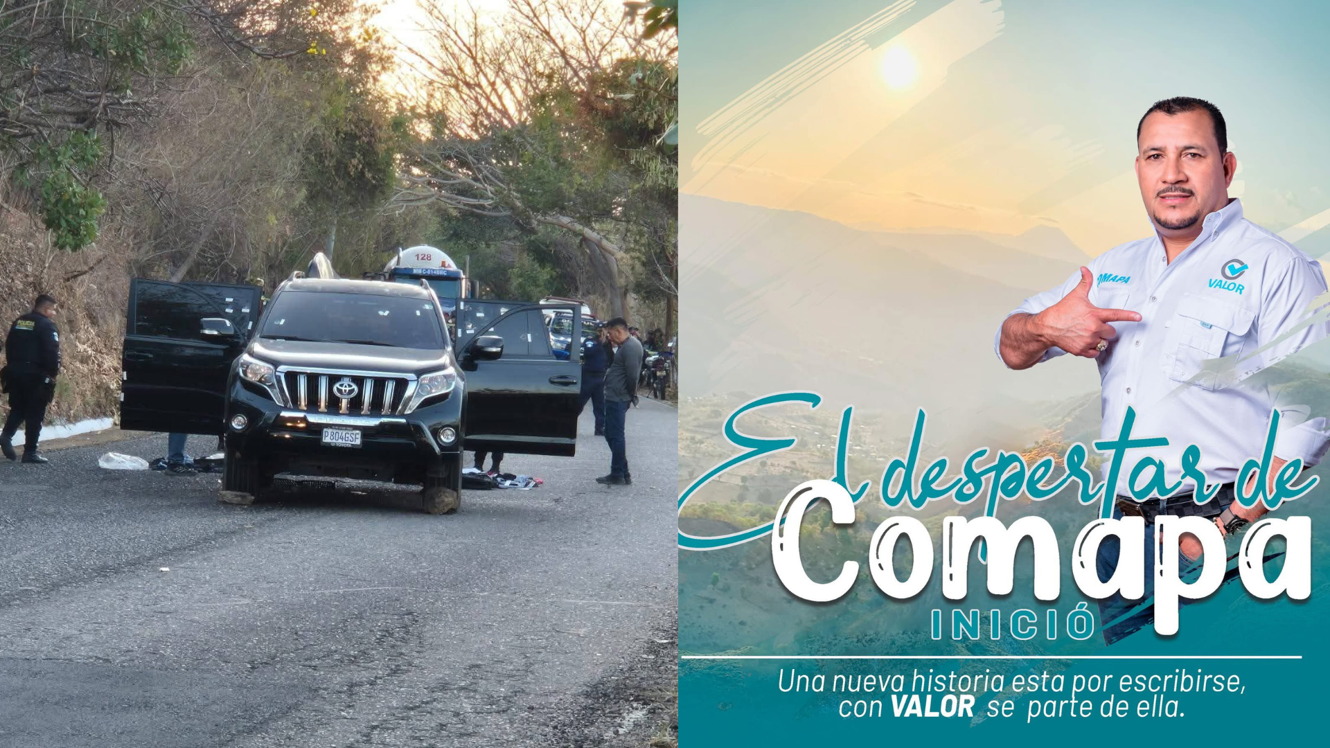 Detalles del ataque fatal contra excandidato a alcalde de Comapa en Jutiapa