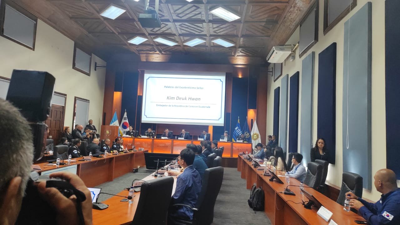 Corea del Sur y Guatemala fortalecen la formación policial con proyecto de cooperación bilateral