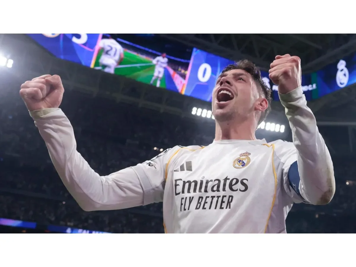 Real Madrid domina al Manchester City con triplete de Fede Valverde en el Bernabéu