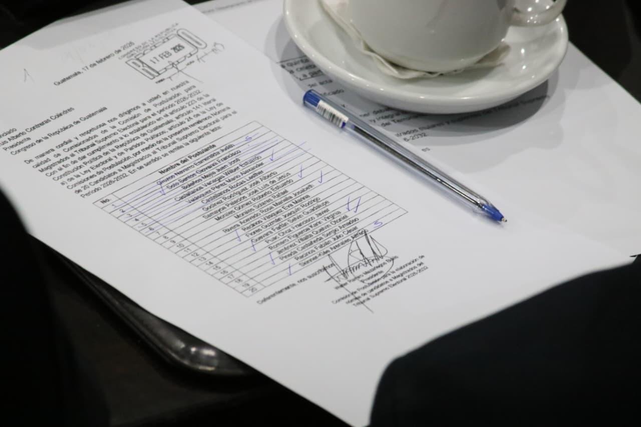 Congreso acuerda reparto de cuotas para elección de magistrados del TSE 2026-2032