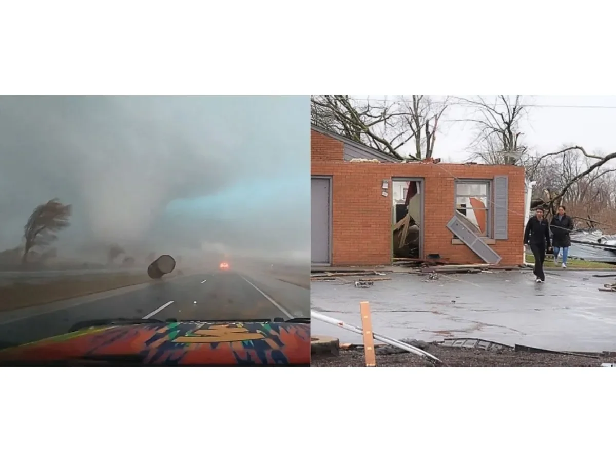 Tornado en el Medio Oeste de EE. UU. deja dos muertos y graves daños en Indiana e Illinois