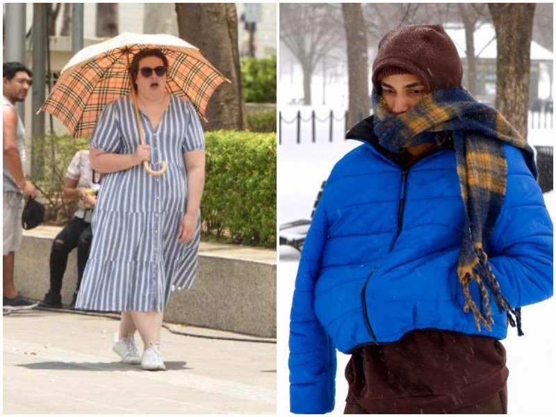 Estados Unidos enfrenta extremos climáticos: ola de calor récord en el oeste y tormenta de nieve en el norte