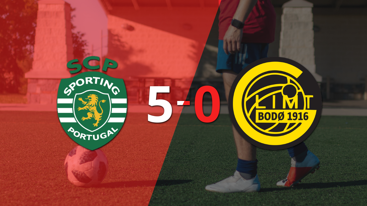 Sporting Lisboa avanza a cuartos de final tras goleada 5-0 sobre FK Bodo/Glimt Sporting Lisboa avanza a cuartos de final tras goleada 5-0 sobre FK Bodo/Glimt
