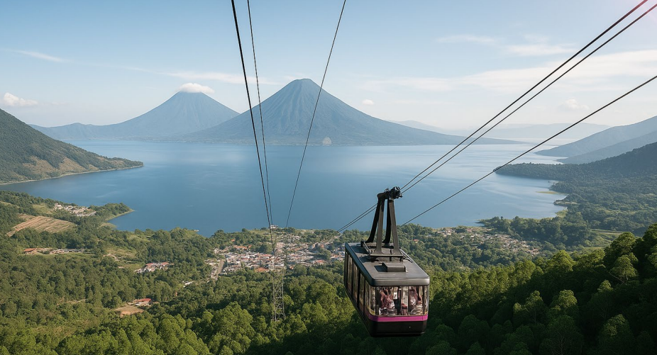 Avanza proyecto de teleférico turístico en Sololá para impulsar el turismo en Lago de Atitlán