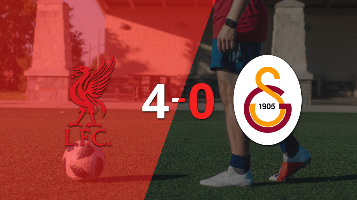 Liverpool domina a Galatasaray y avanza a cuartos de final con goleada 4-0 en Champions League
