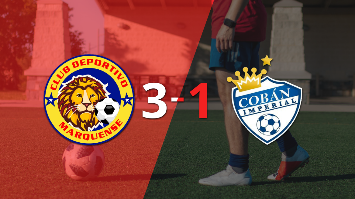 Dylan Flores lidera la victoria de Marquense 3-1 sobre Cobán Imperial en la fecha 14 del Clausura