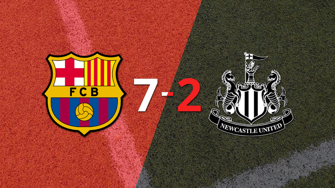 Barcelona avanza a cuartos de final con goleada 7-2 sobre Newcastle en Camp Nou