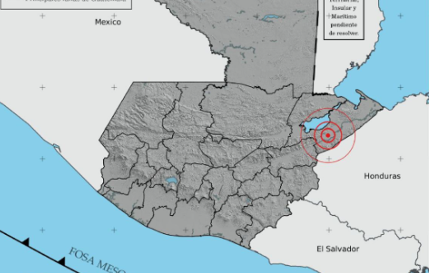 Insivumeh reporta sismo de magnitud 5.2 con epicentro en Izabal este 18 de marzo