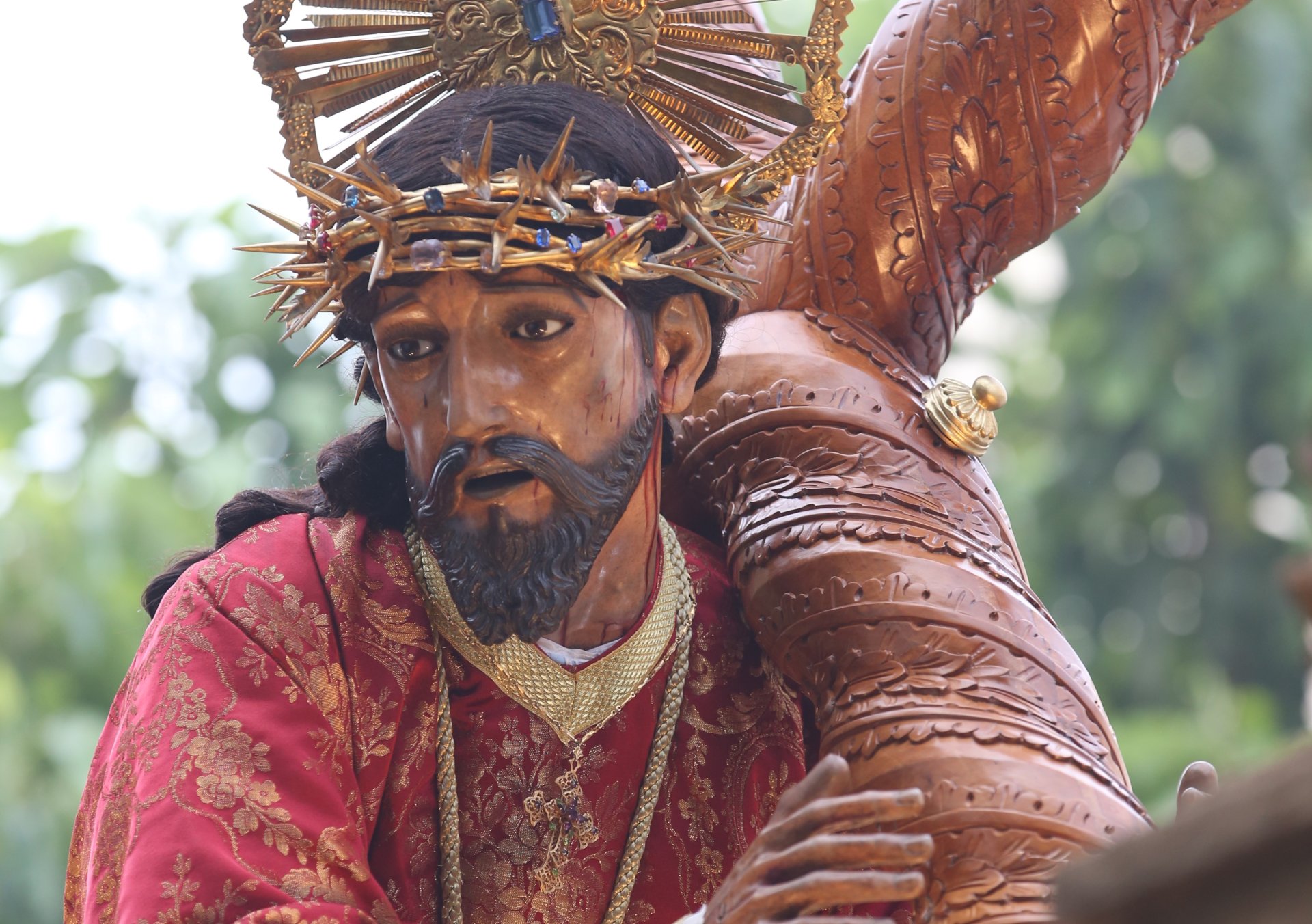 Procesión de Jesús Nazareno del Rescate en Semana Santa 2026 en Ciudad de Guatemala