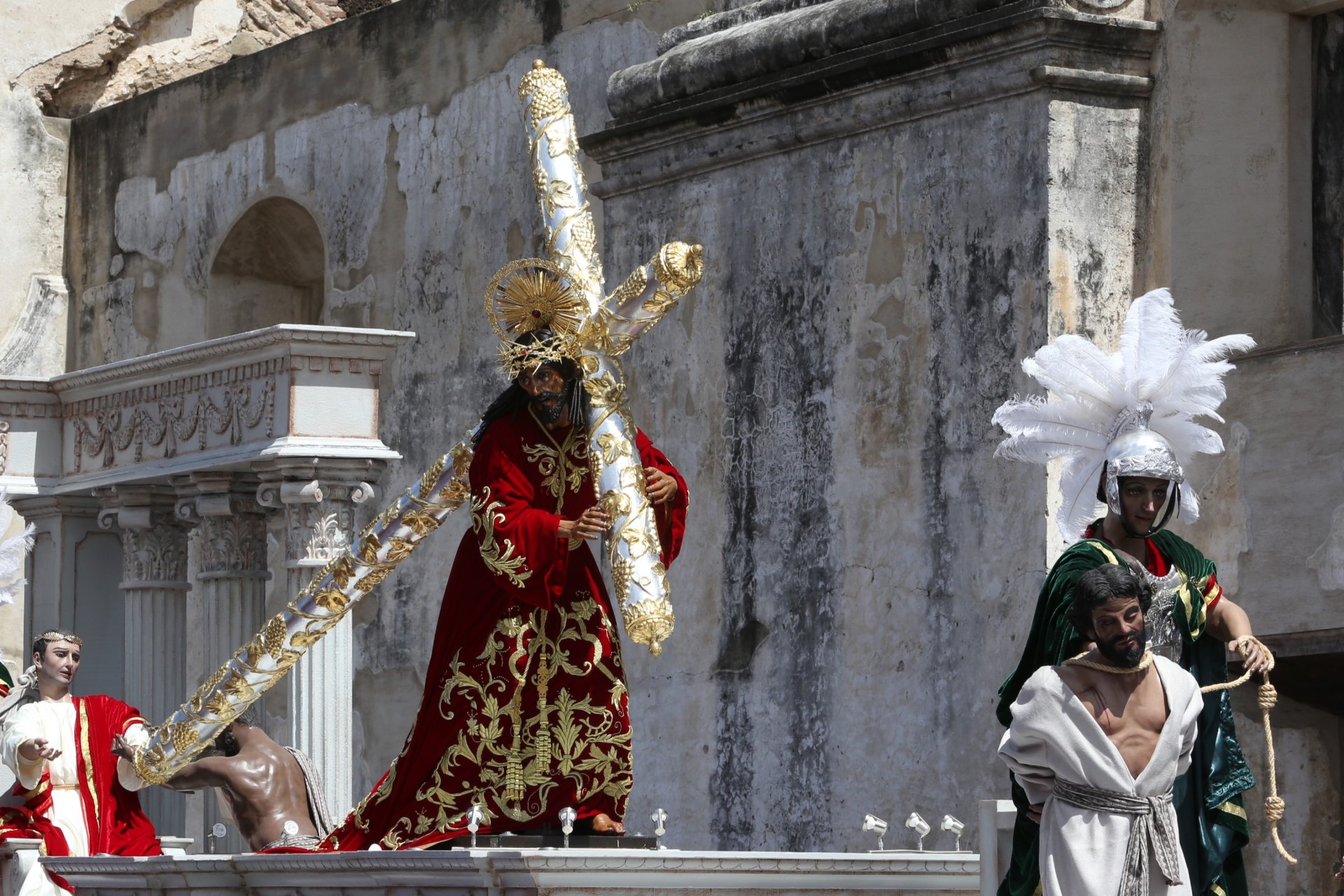 Semana Santa 2026 en Antigua Guatemala: recorrido y horarios de Jesús Nazareno del Perdón en el templo San Francisco
