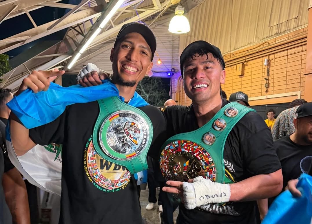 Histórica noche para el boxeo guatemalteco: Joshua Antón y Léster Martínez se coronan campeones del CMB