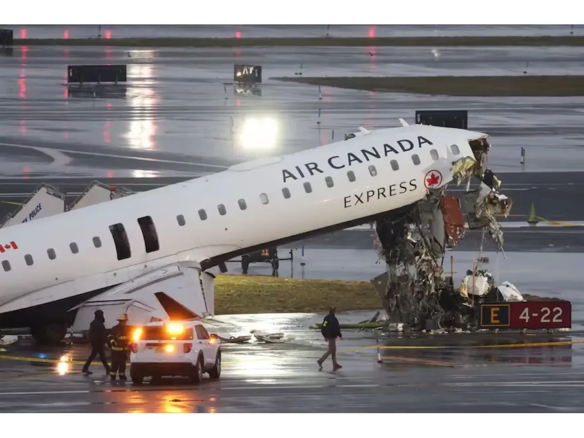 Accidente en LaGuardia: Avión de Air Canada colisiona con camión de bomberos tras aterrizaje