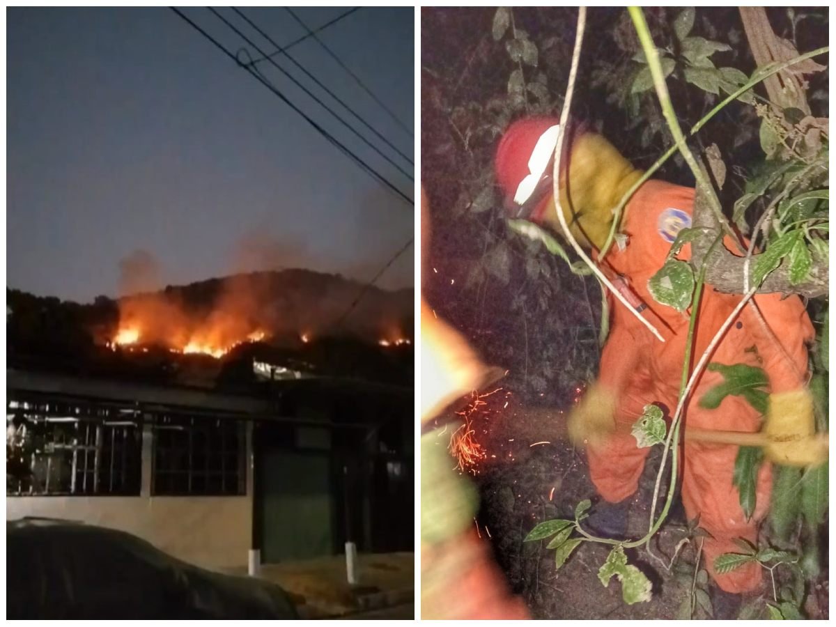 Incendio en cerro San Jacinto persiste por difícil acceso y condiciones del terreno