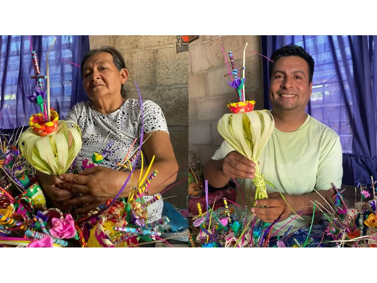 Artesanos de Yucuaiquín preservan tradición centenaria del Domingo de Ramos en El Salvador