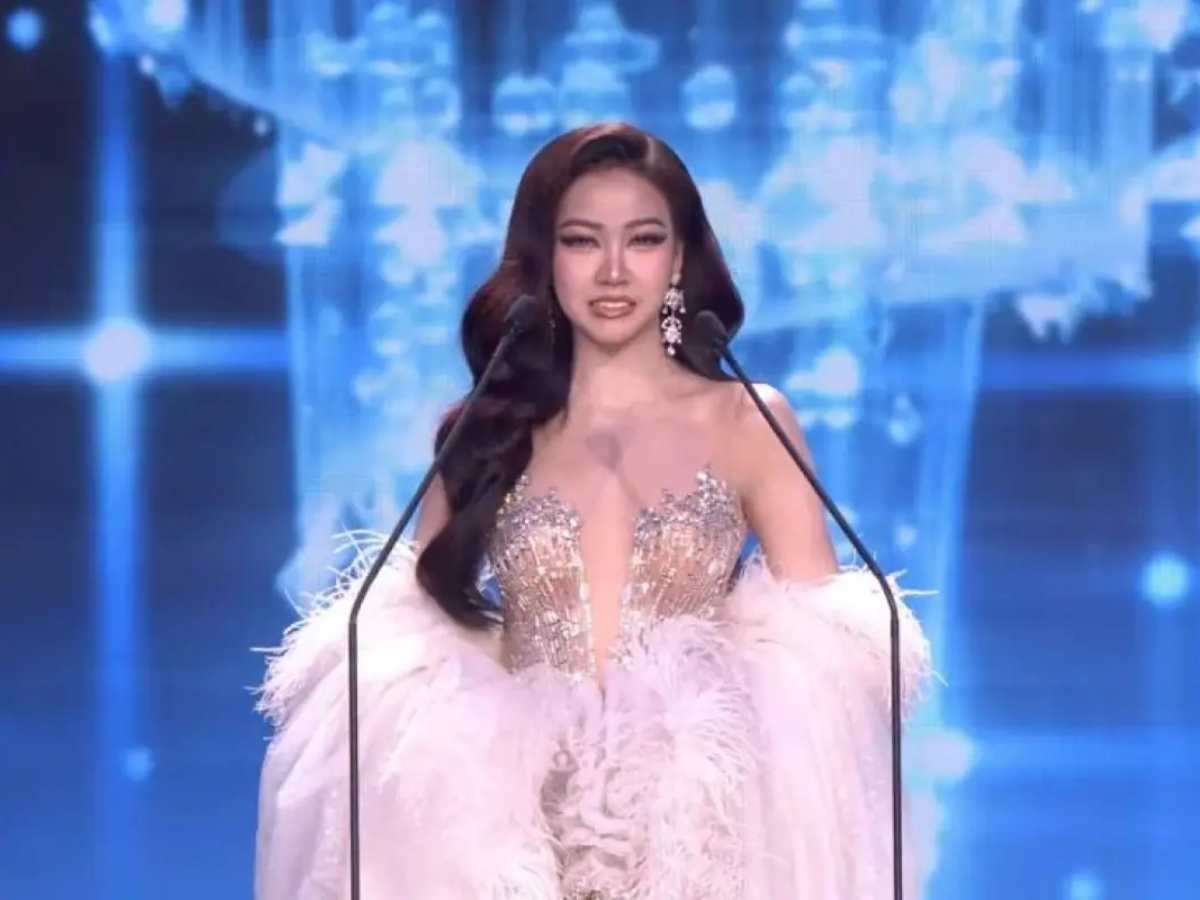 Candidata de Miss Grand Tailandia enfrenta imprevisto en pasarela y destaca por su profesionalismo