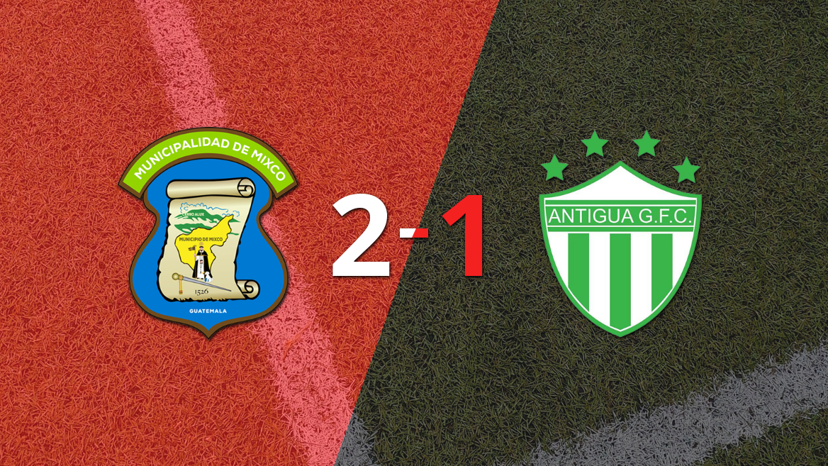 Mixco asegura triunfo 2-1 ante Antigua GFC con doblete de Nicolás Martínez en el Clausura