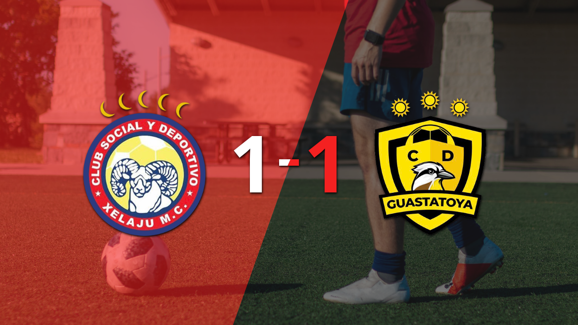 Xelajú rescata empate agónico ante Guastatoya con gol decisivo de Manuel Romero
