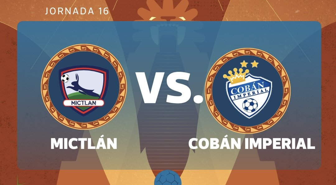 Mictlán y Cobán Imperial se enfrentan en partido decisivo por la jornada 16 del Clausura 2026 Mictlán y Cobán Imperial se enfrentan en partido decisivo por la jornada 16 del Clausura 2026