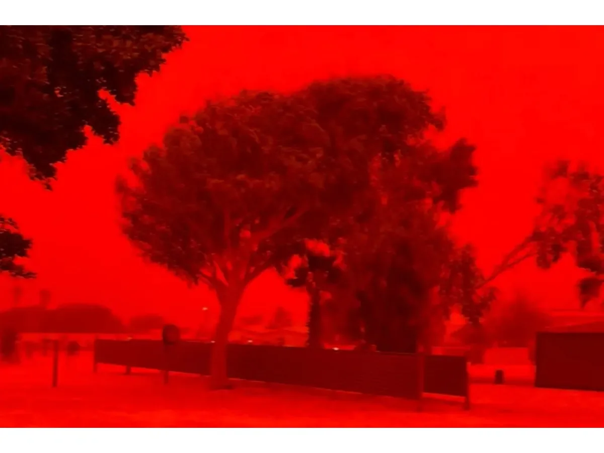Fenómeno del cielo rojo en Australia tras el paso del ciclón Narelle: causas y consecuencias
