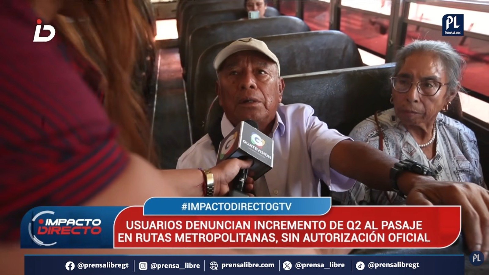 Incremento no autorizado en pasajes metropolitanos afecta economía de usuarios en Guatemala
