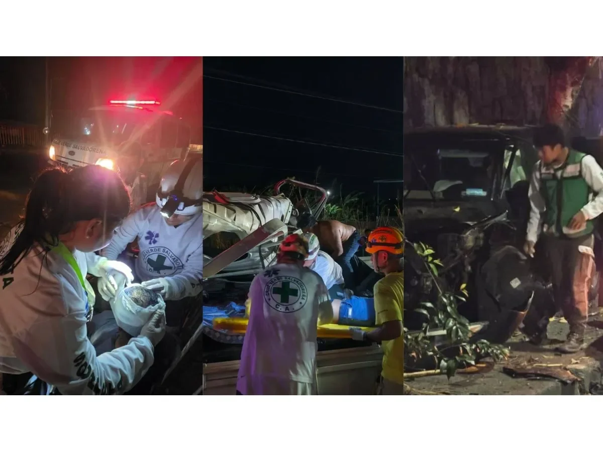 Tres accidentes viales en El Salvador dejan un fallecido y 11 heridos en las últimas horas Tres accidentes viales en El Salvador dejan un fallecido y 11 heridos en las últimas horas