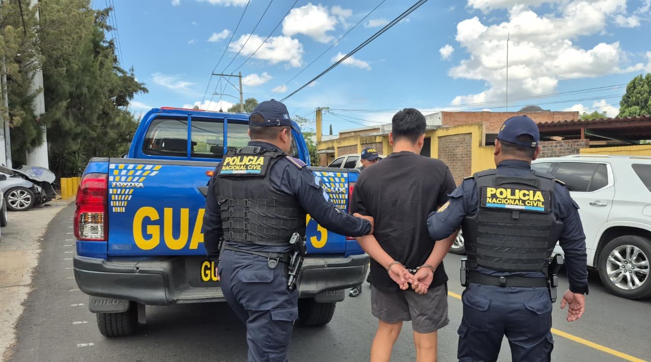 Capturan en Mixco a presunto integrante del Barrio 18 y hermano de fugado de Fraijanes 2